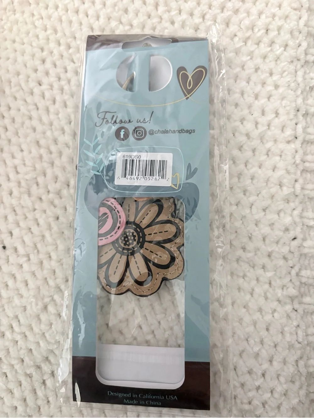 Chala features flower bagcharm